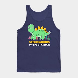 Stegosaurus My Spirit Animal Pun Tank Top